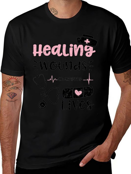 Healing Wounds Changing Lives Nurse T-Shirt