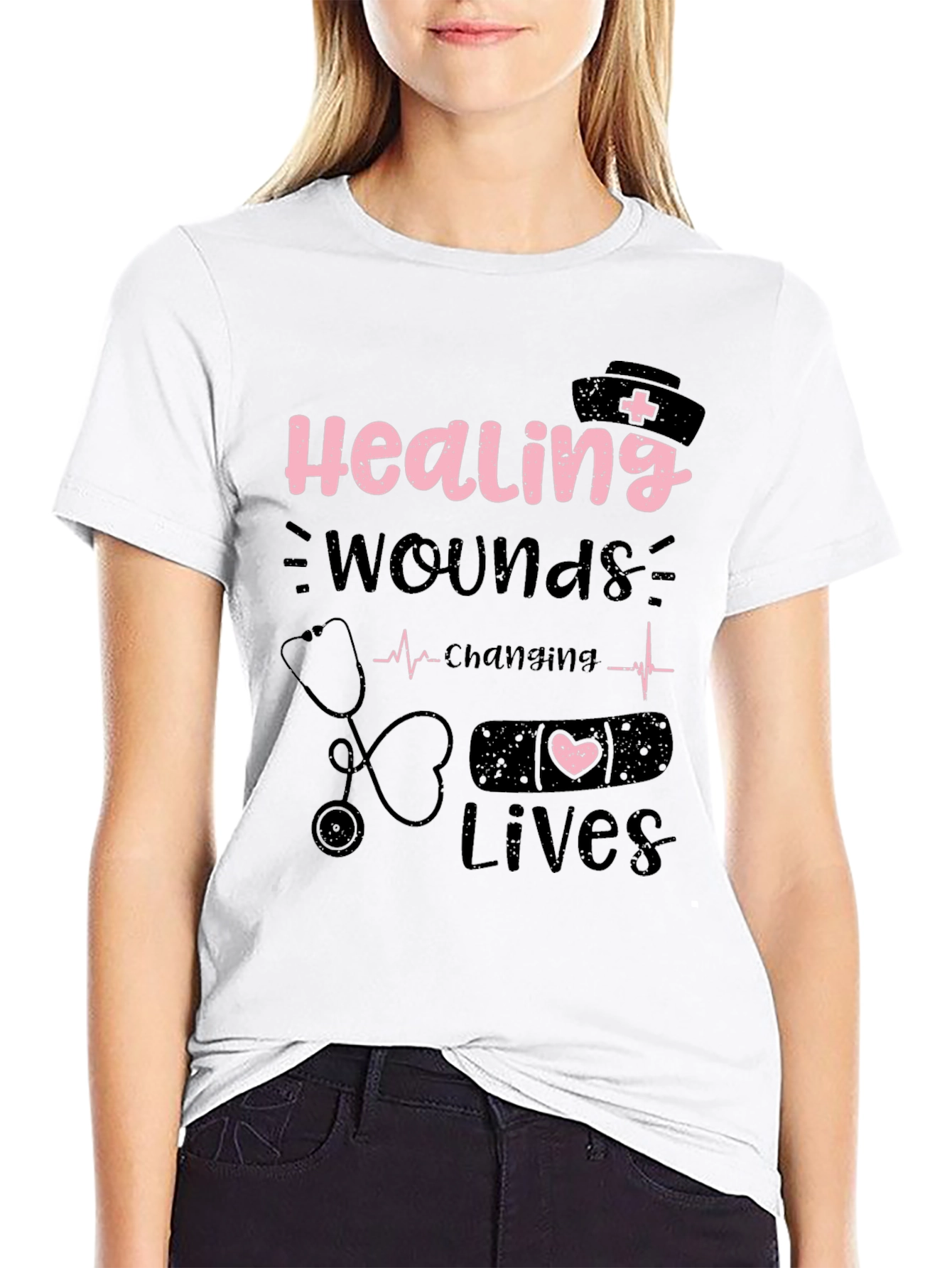 Healing Wounds Changing Lives Nurse T-Shirt