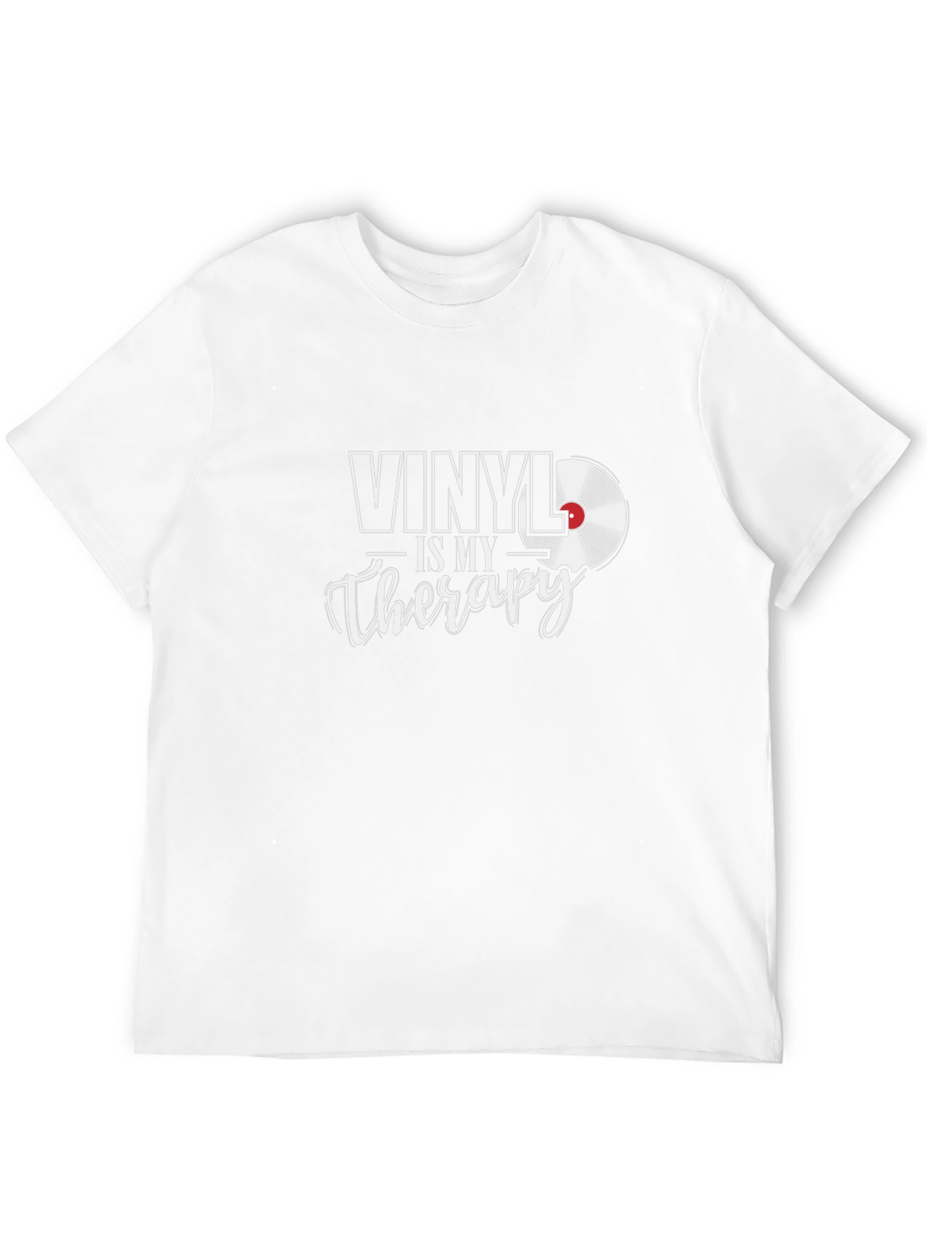 Vinyl is My Therapy T-Shirt - Music Lover Tee