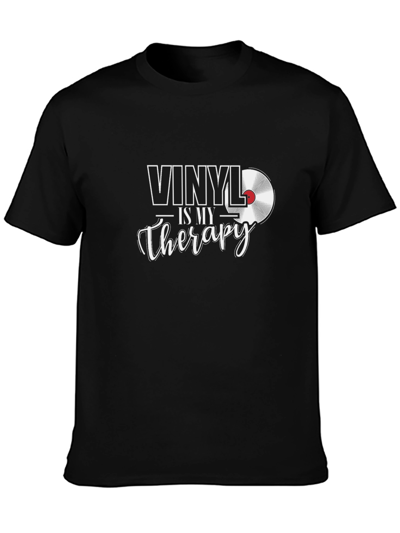Vinyl is My Therapy T-Shirt - Music Lover Tee