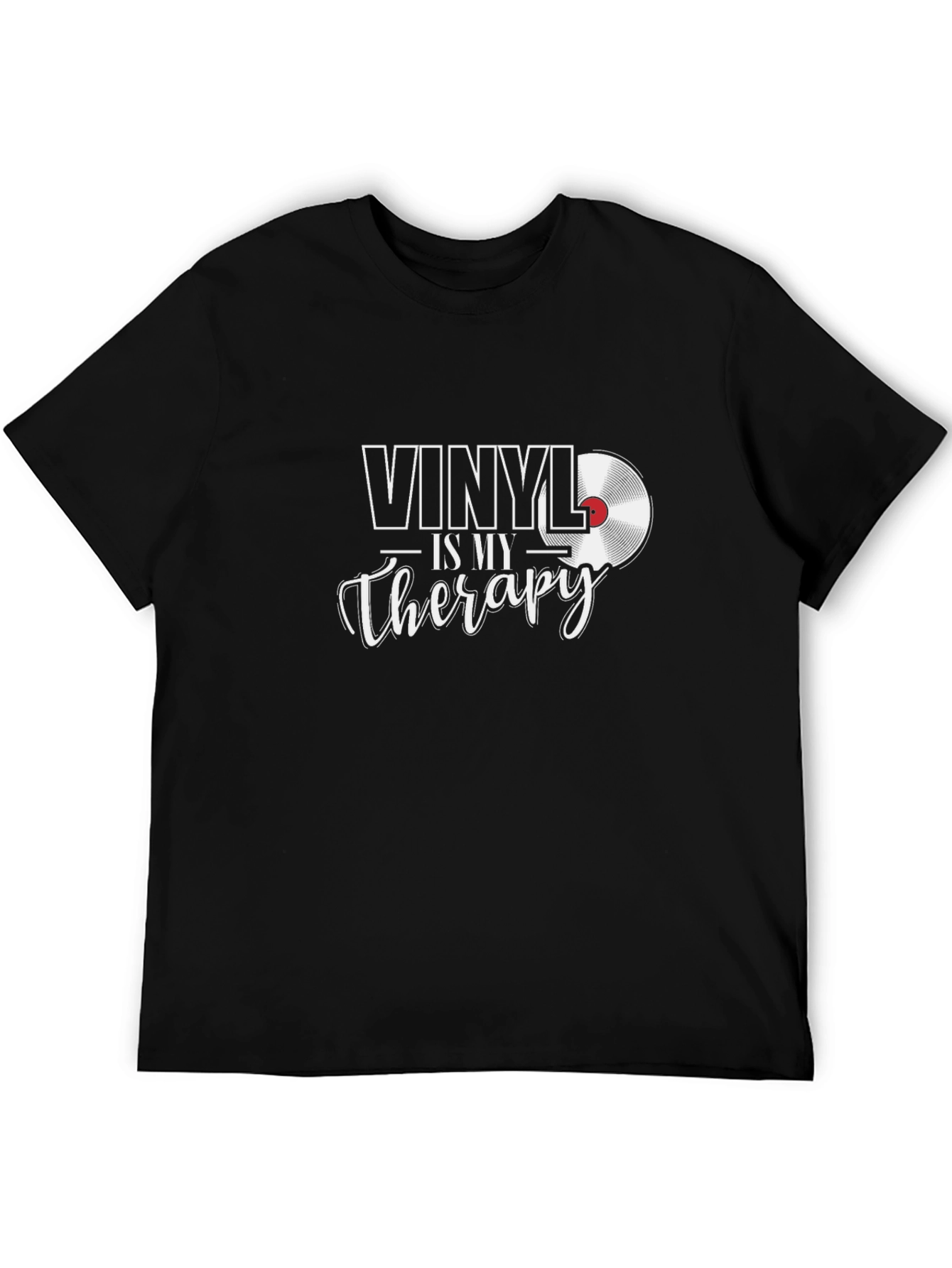 Vinyl is My Therapy T-Shirt - Music Lover Tee