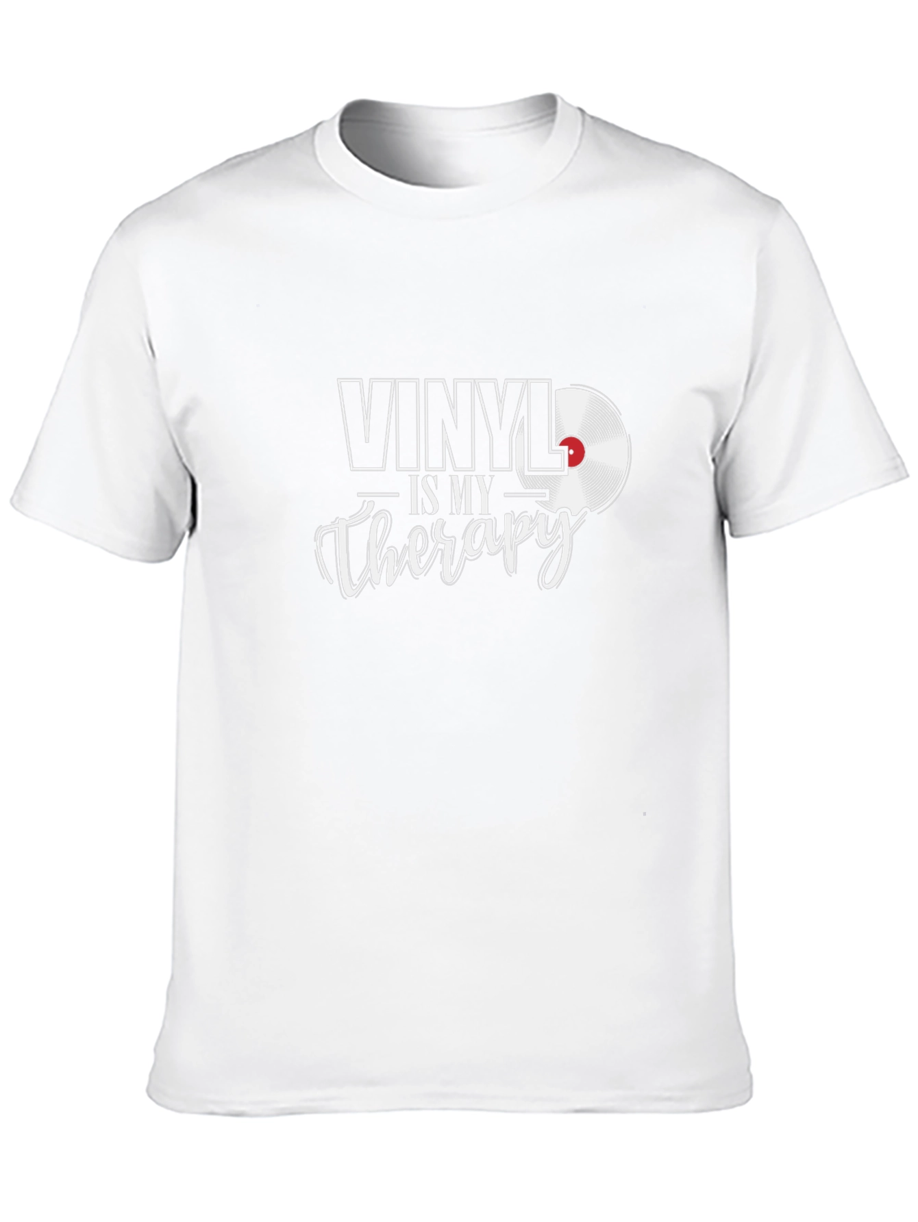 Vinyl is My Therapy T-Shirt - Music Lover Tee