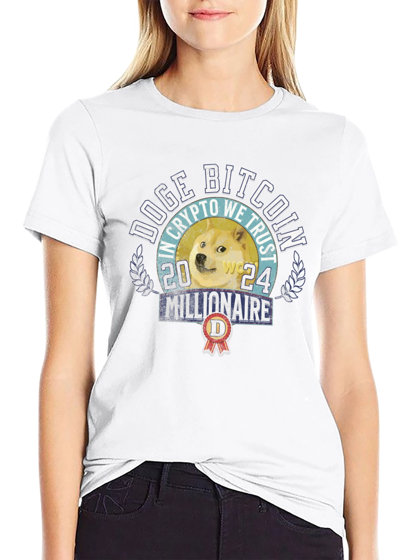Doge Bitcoin Millionaire 2024 T-Shirt