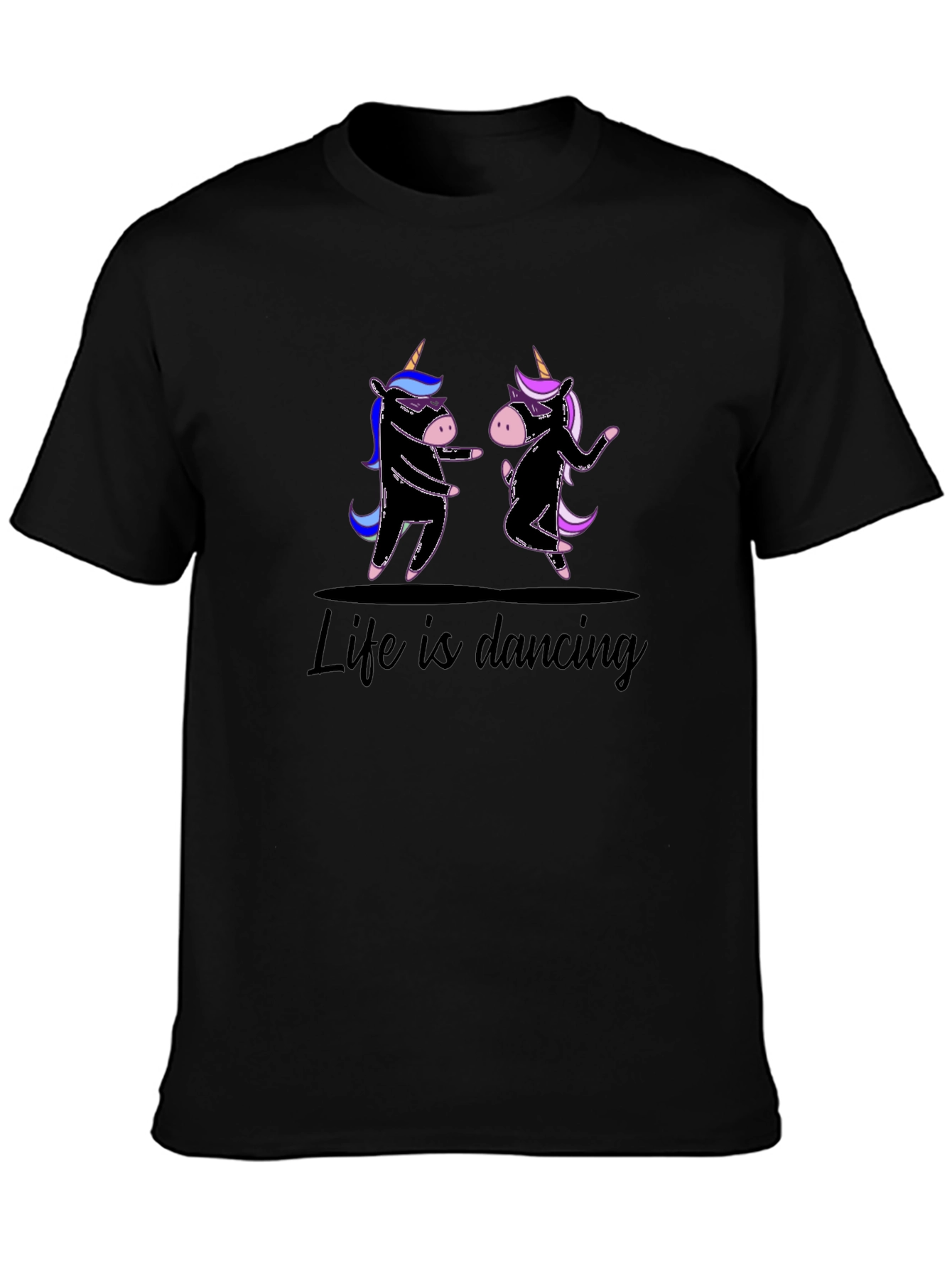 Life is Dancing Unicorn Graphic Tee