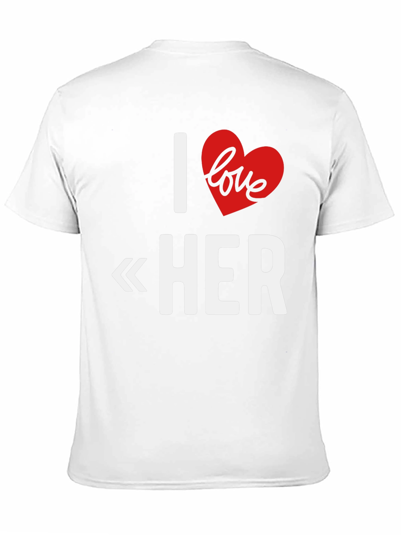 I Love Her Graphic T-Shirt - Romantic Gift Tee