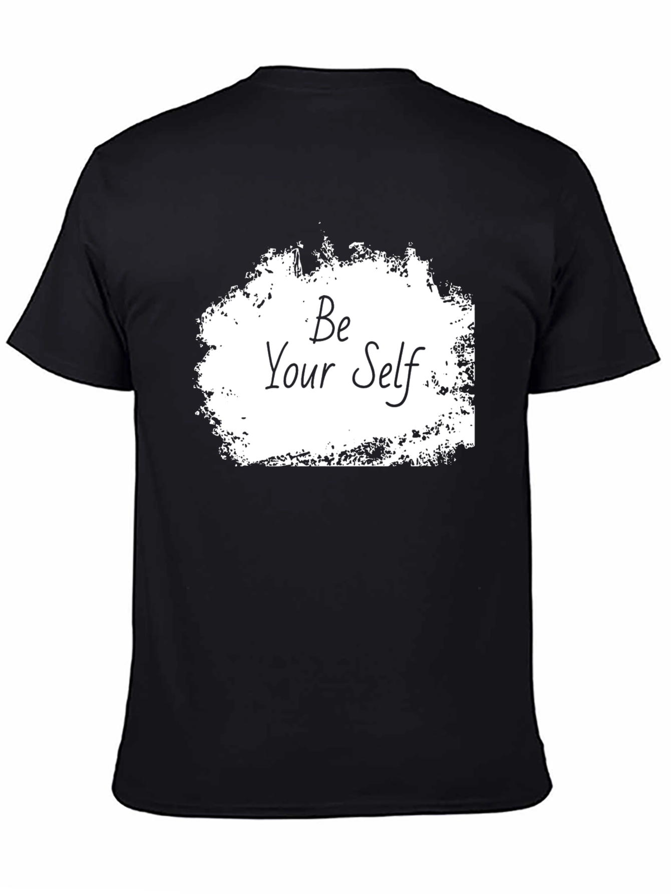 Be Yourself Graphic Tee - Trendy Black T-Shirt