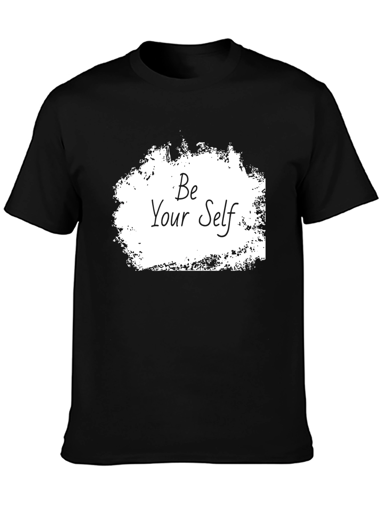 Be Yourself Graphic Tee - Trendy Black T-Shirt