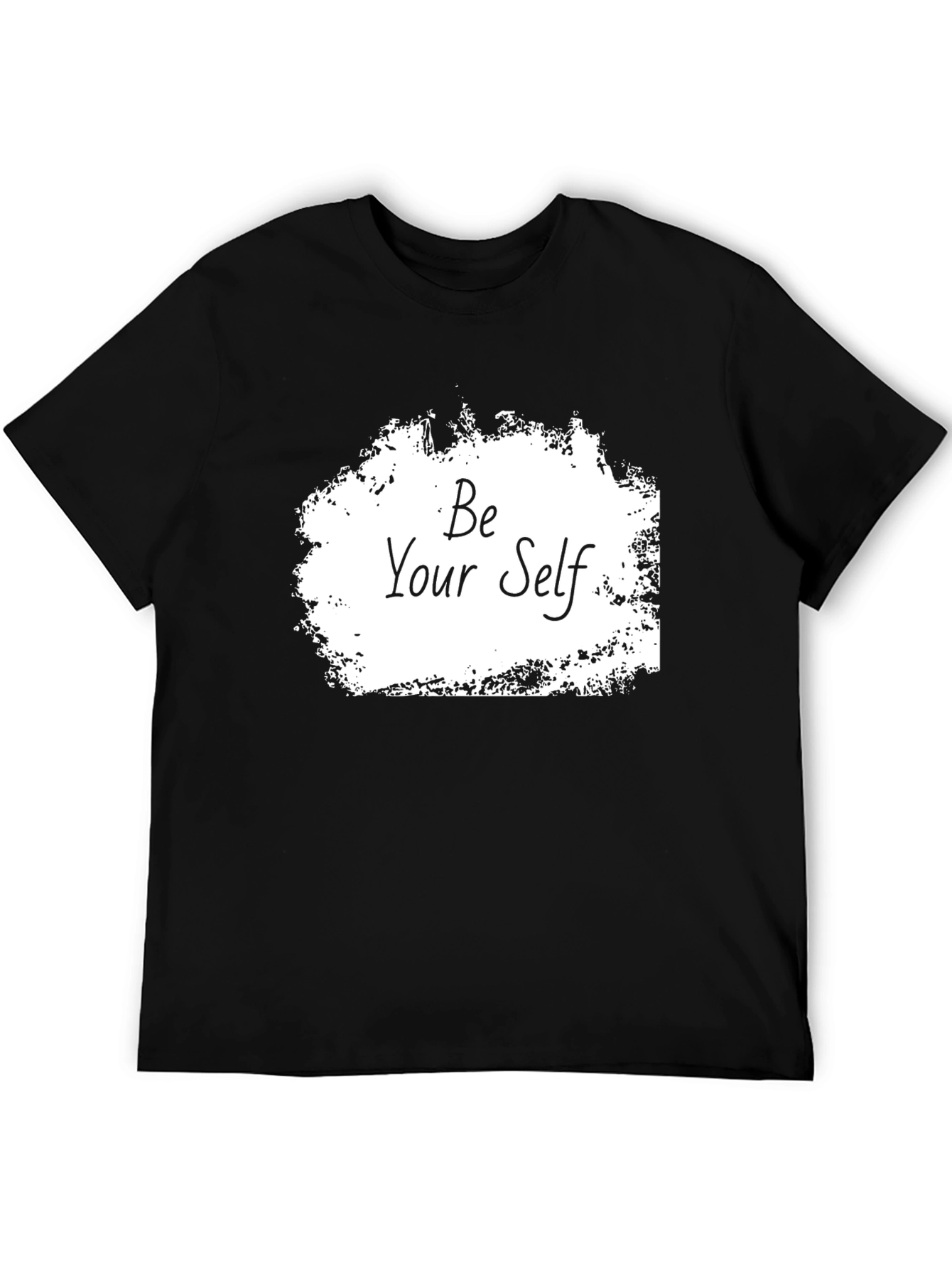 Be Yourself Graphic Tee - Trendy Black T-Shirt