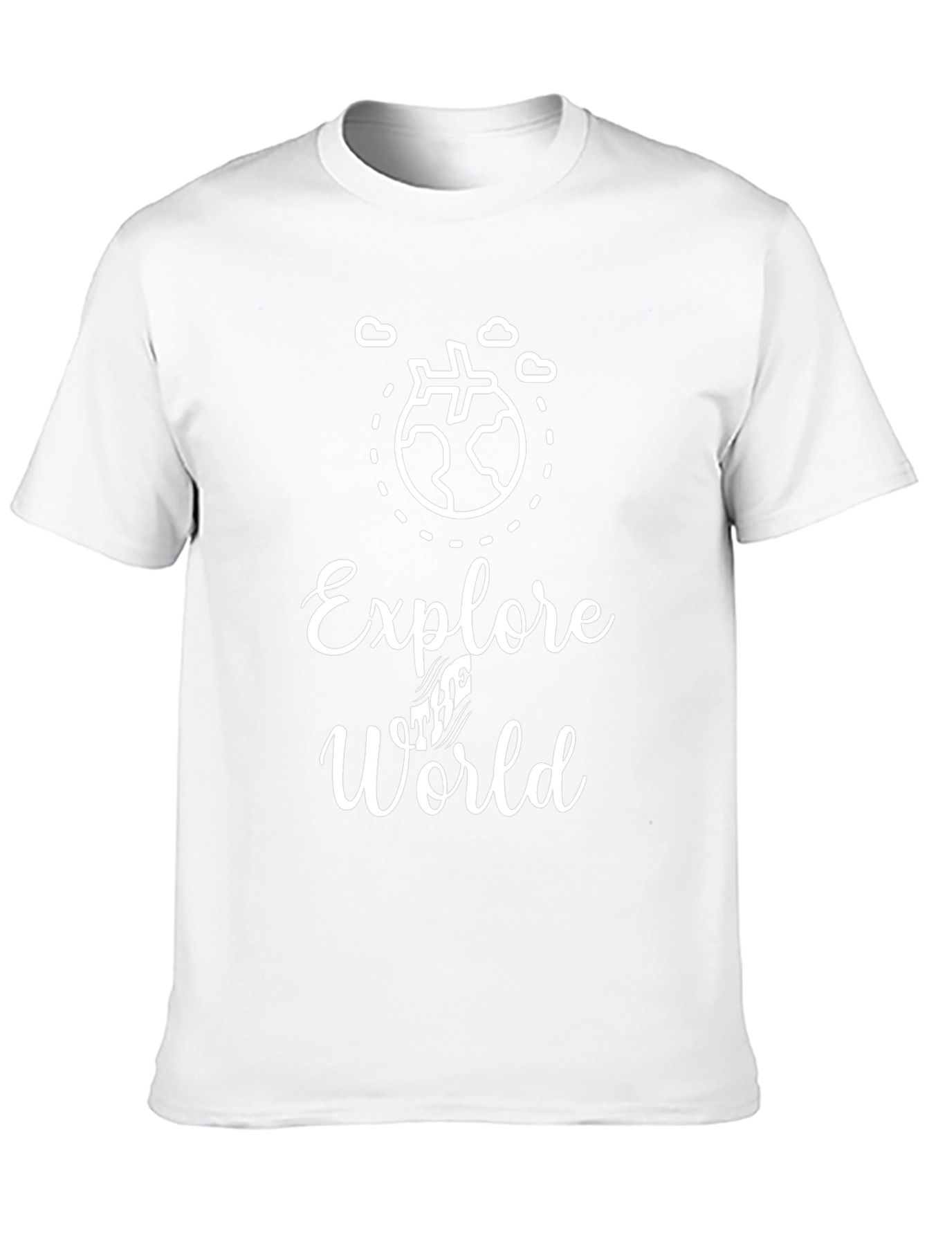 Explore the World Black Graphic T-Shirt