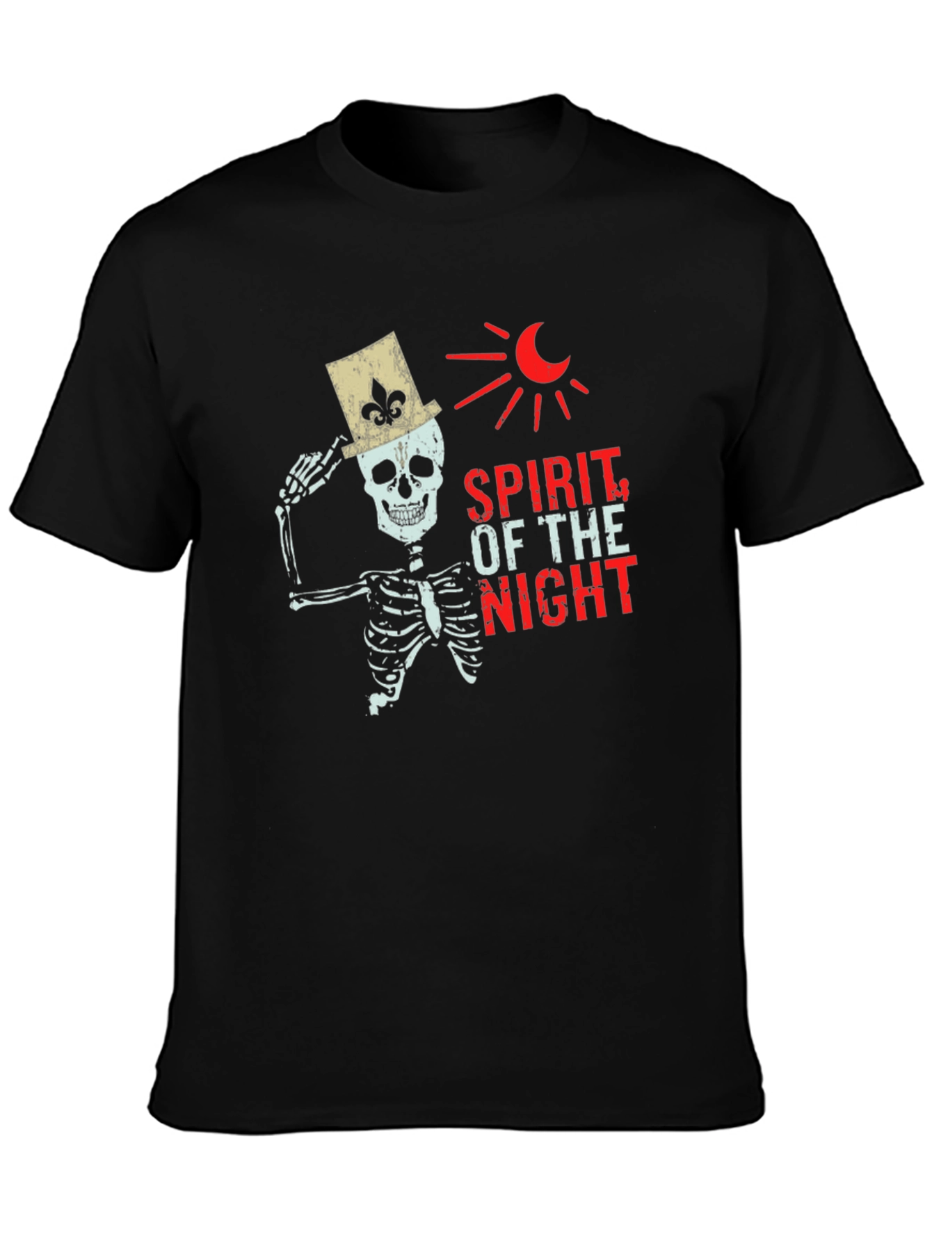 Spirit of the Night Skeleton Graphic Tee