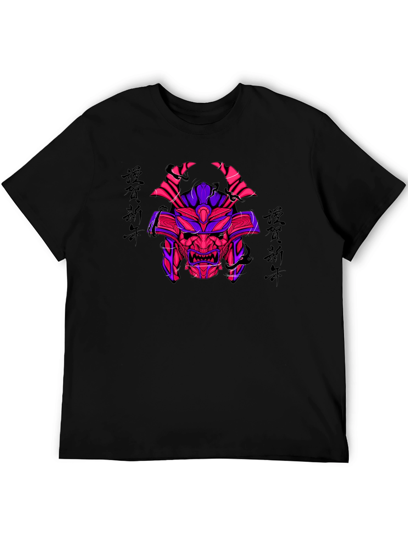 Samurai Mask Graphic T-Shirt - Unique Design