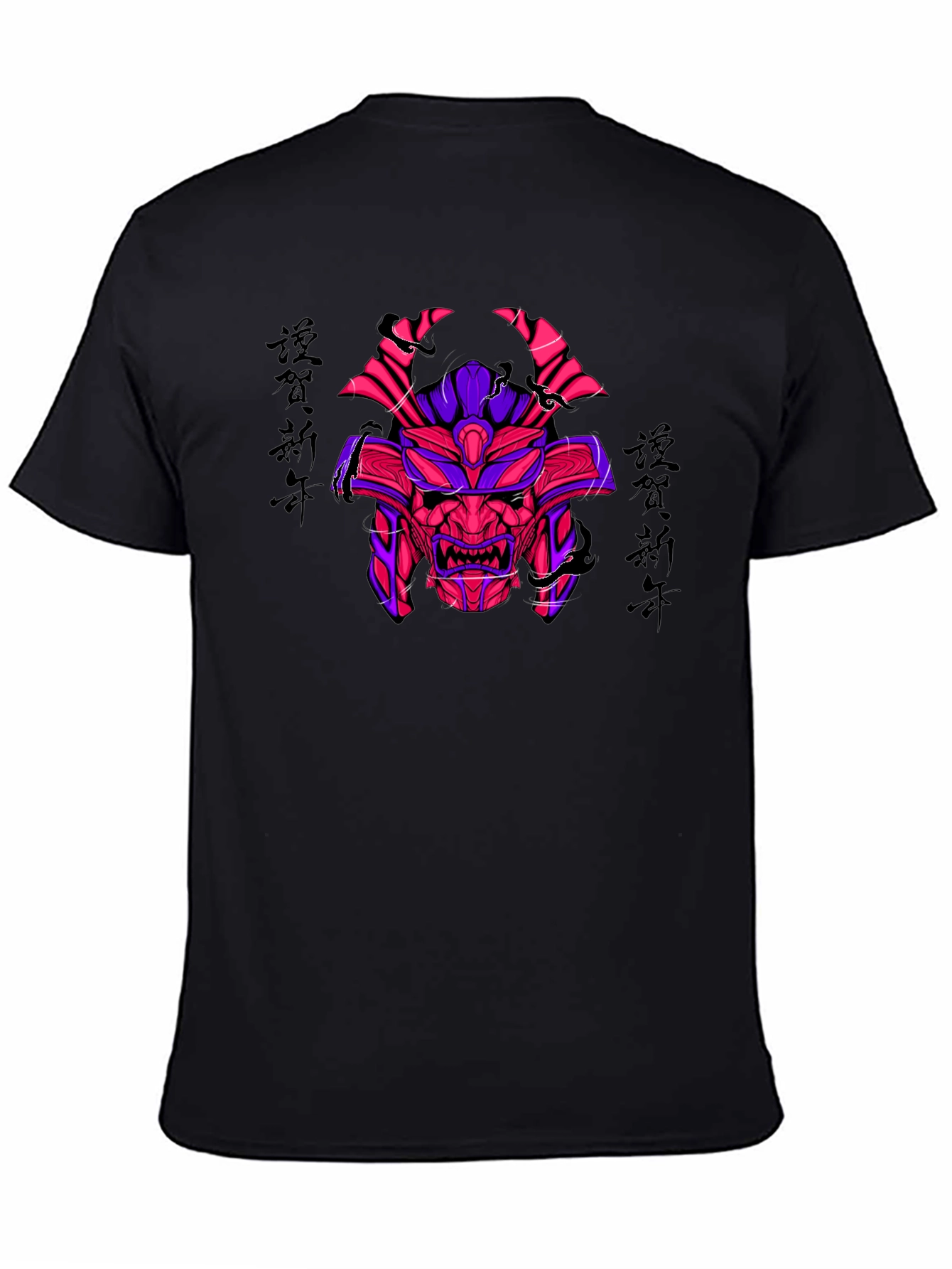 Samurai Mask Graphic T-Shirt - Unique Design