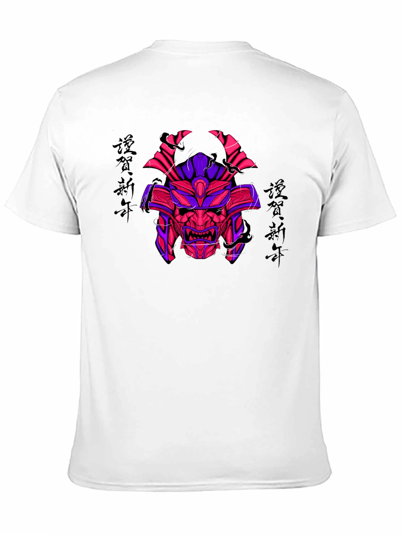 Samurai Mask Graphic T-Shirt - Unique Design