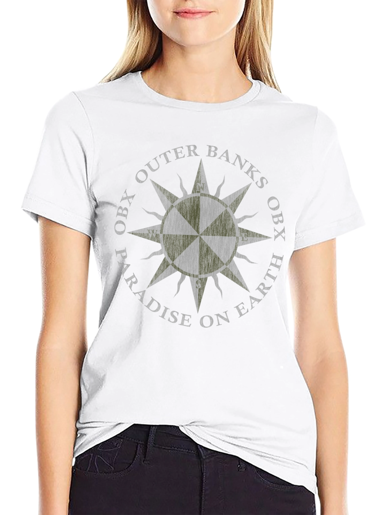 Outer Banks OBX Compass Graphic Tee