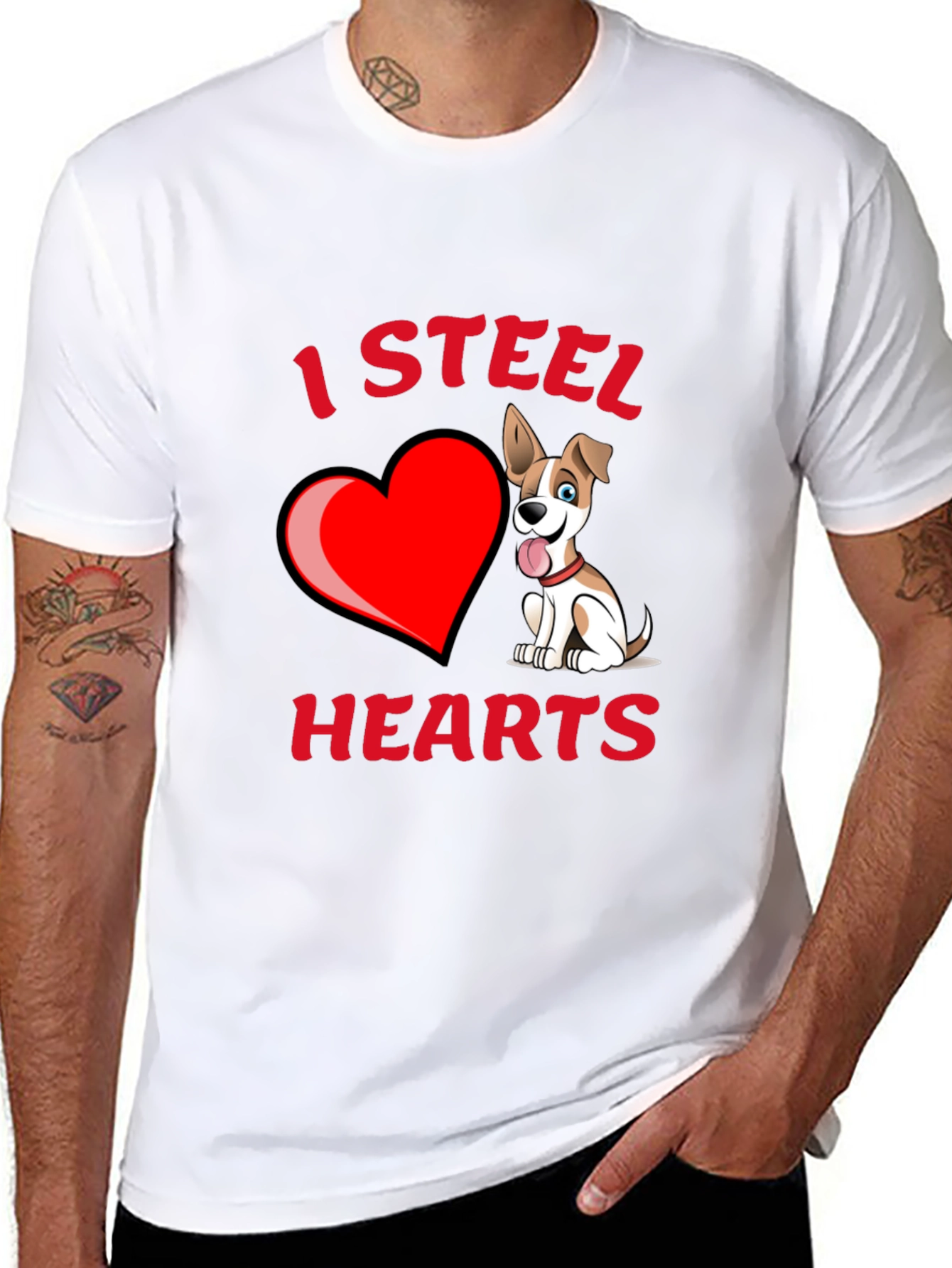 I Steal Hearts Dog T-Shirt