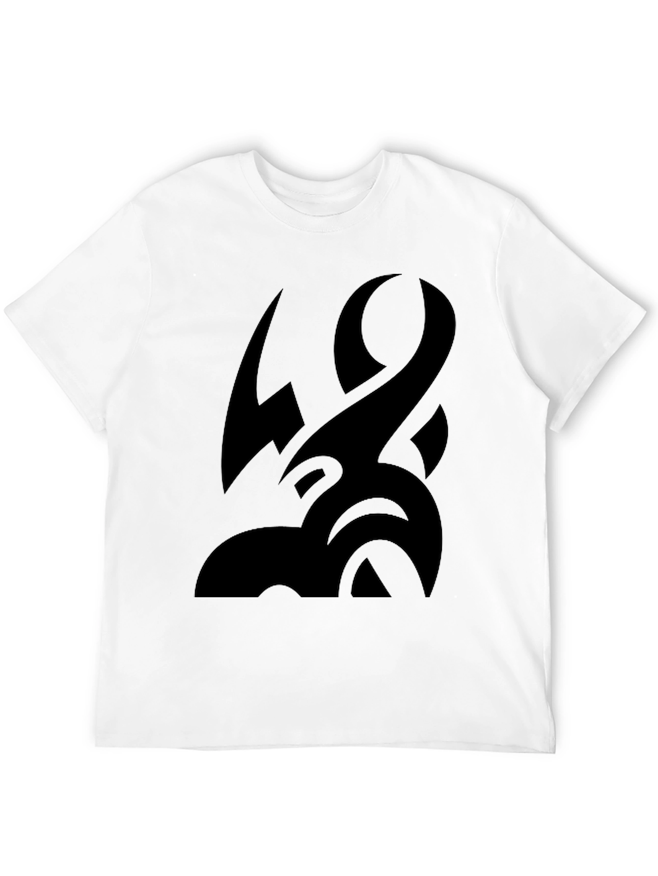 Tribal Tattoo Graphic Black T-Shirt