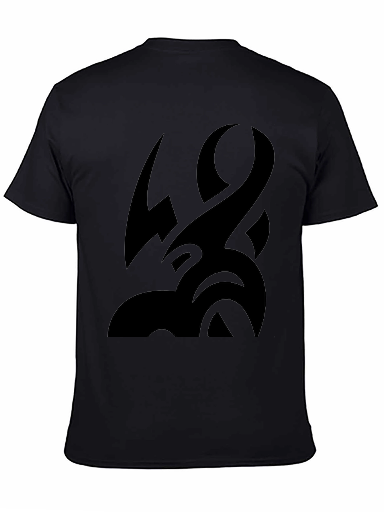 Tribal Tattoo Graphic Black T-Shirt