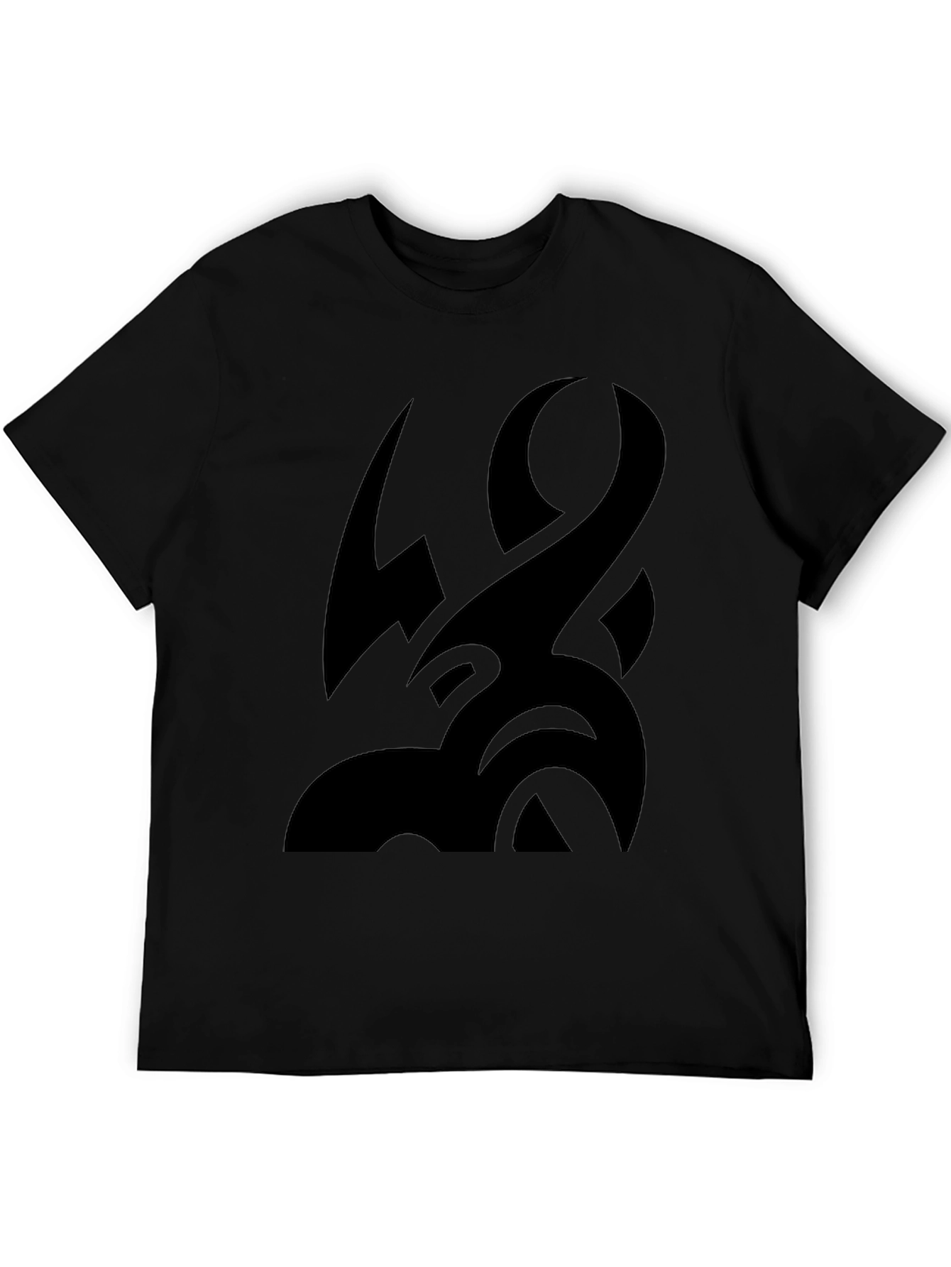 Tribal Tattoo Graphic Black T-Shirt