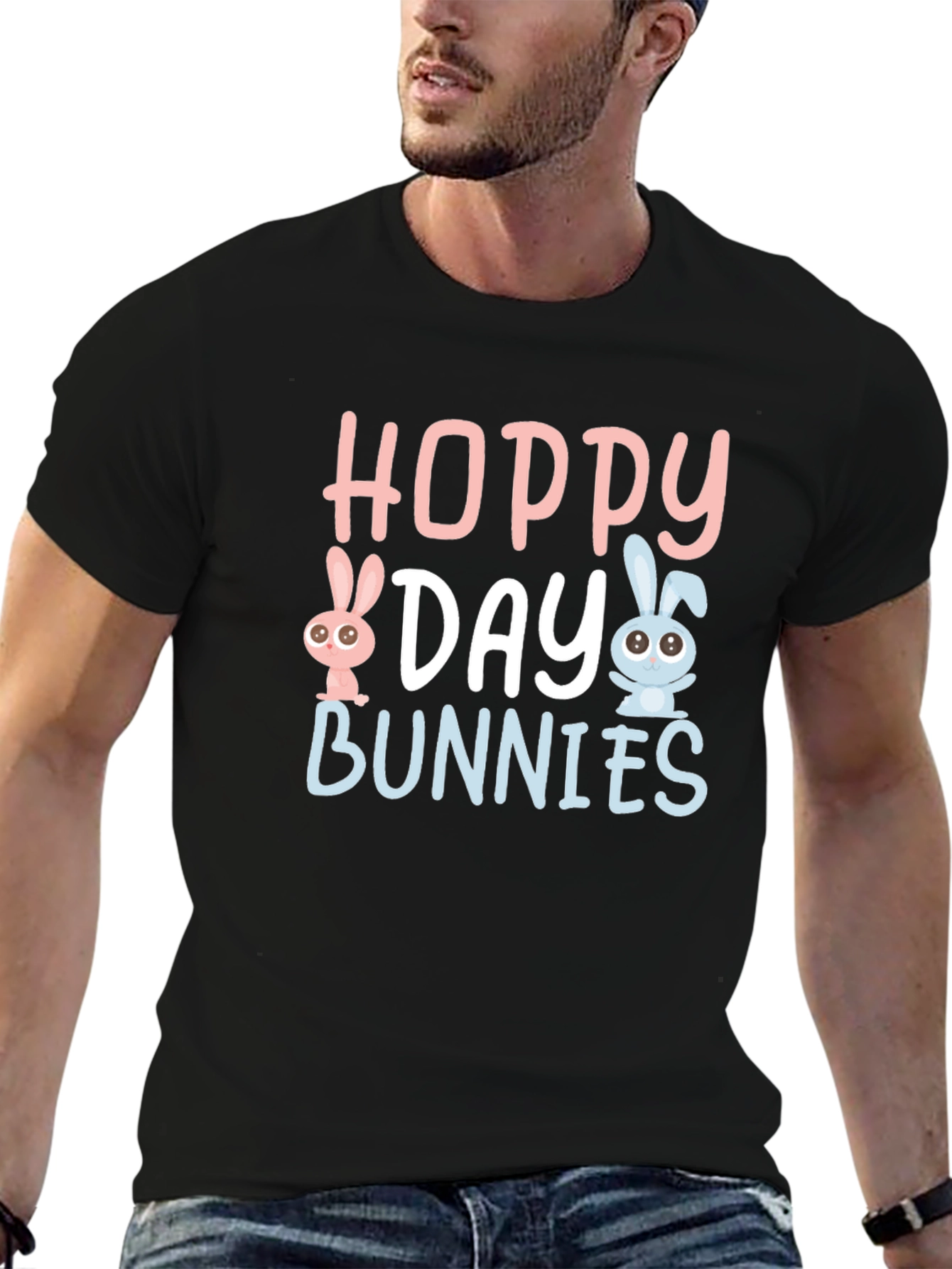 Hoppy Day Bunnies T-Shirt Cute Easter Design