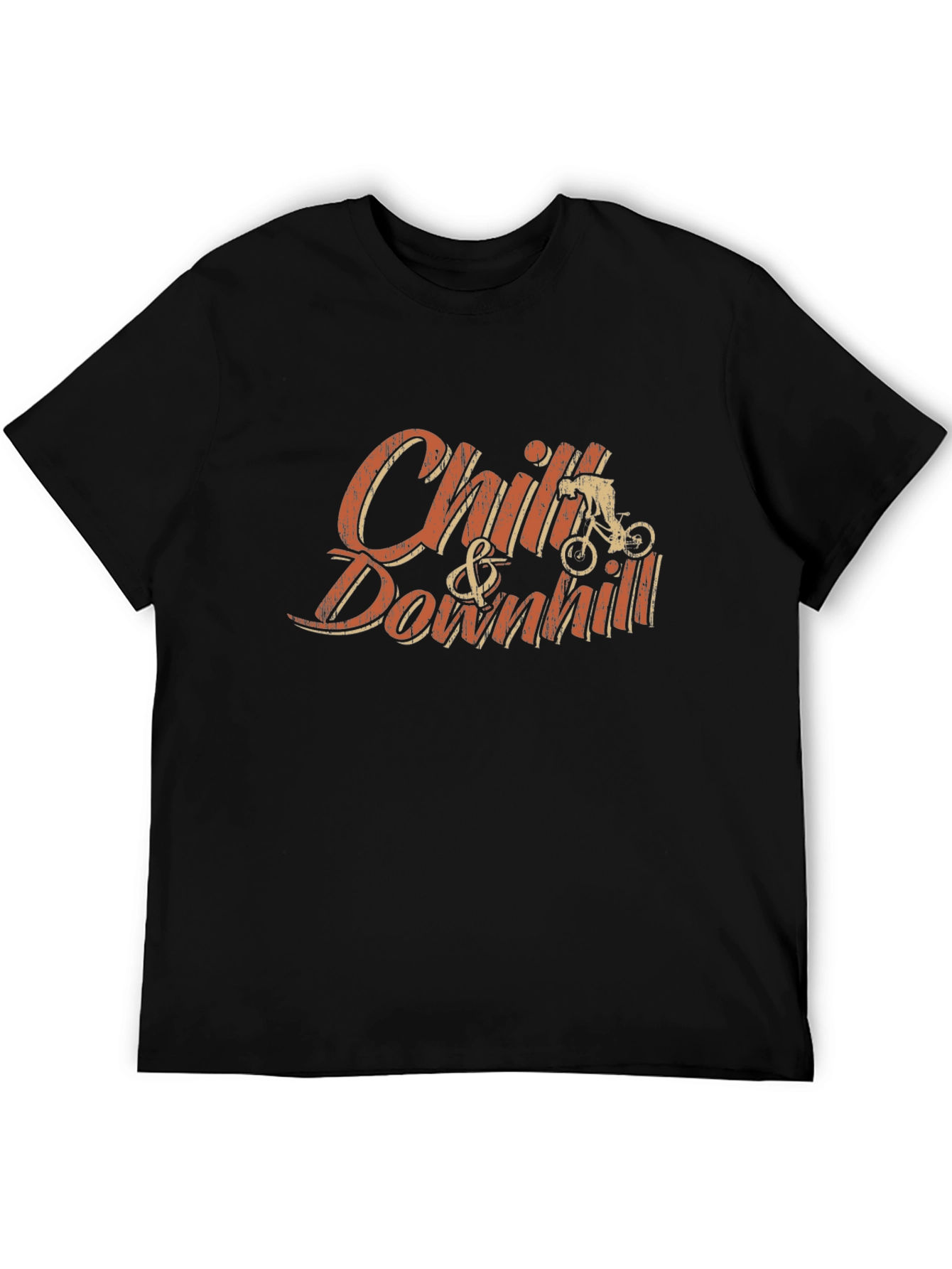 Chill & Downhill Graphic Tee - Black