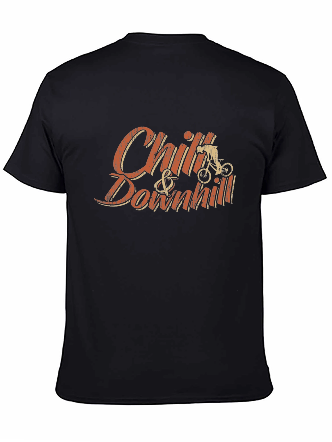 Chill & Downhill Graphic Tee - Black