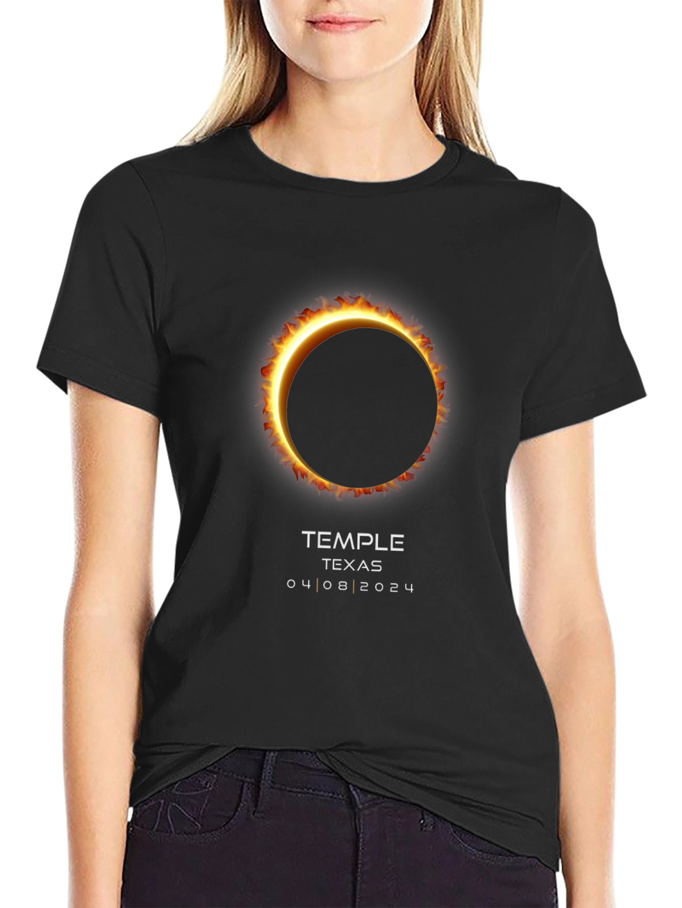 Total Solar Eclipse T-Shirt Temple Texas 2024