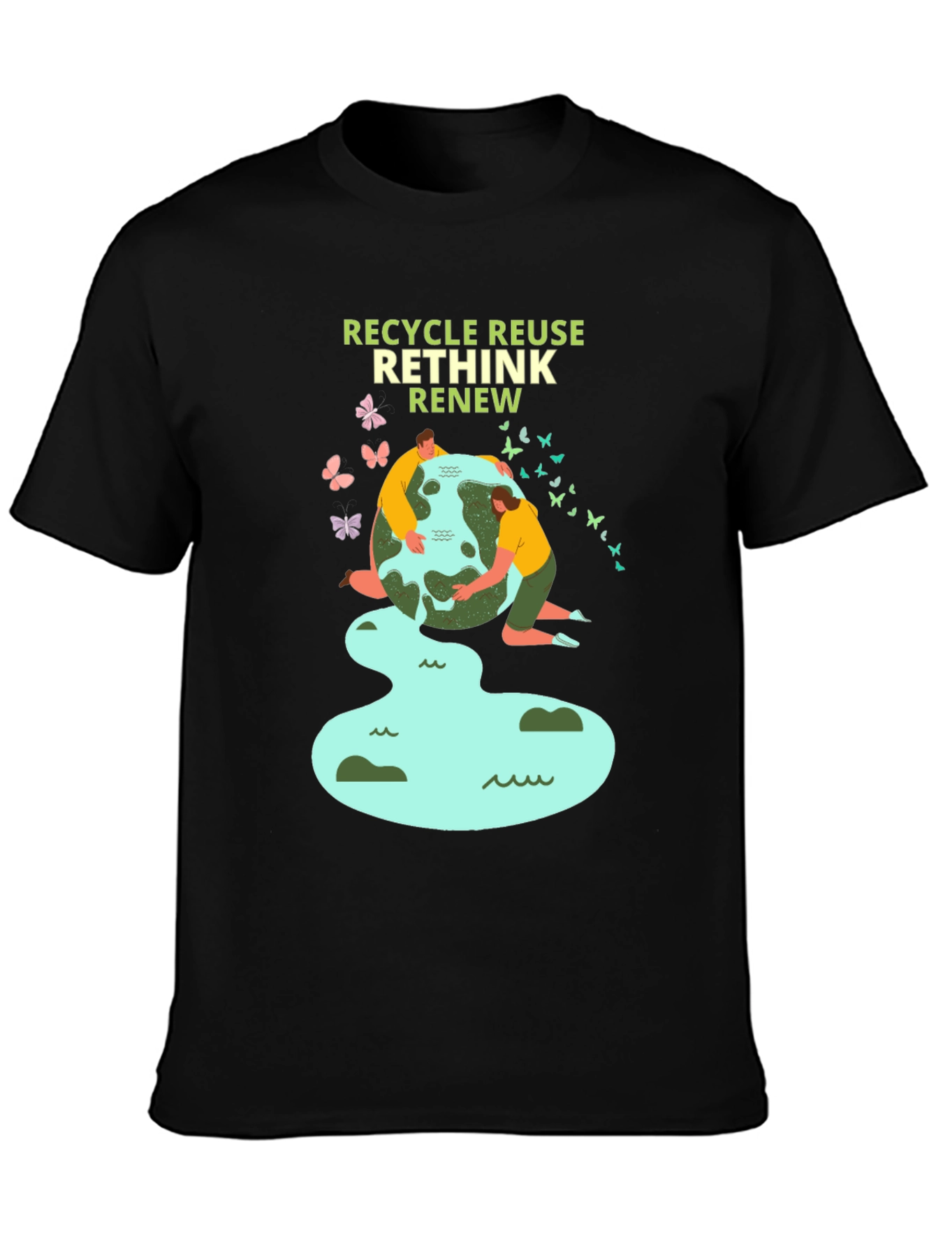 Eco-Friendly Recycle Reuse Rethink Renew T-Shirt