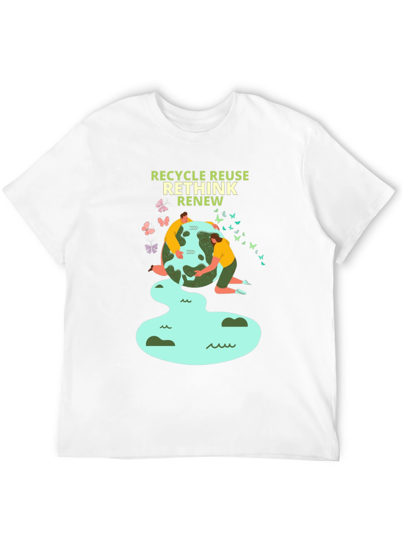 Eco-Friendly Recycle Reuse Rethink Renew T-Shirt