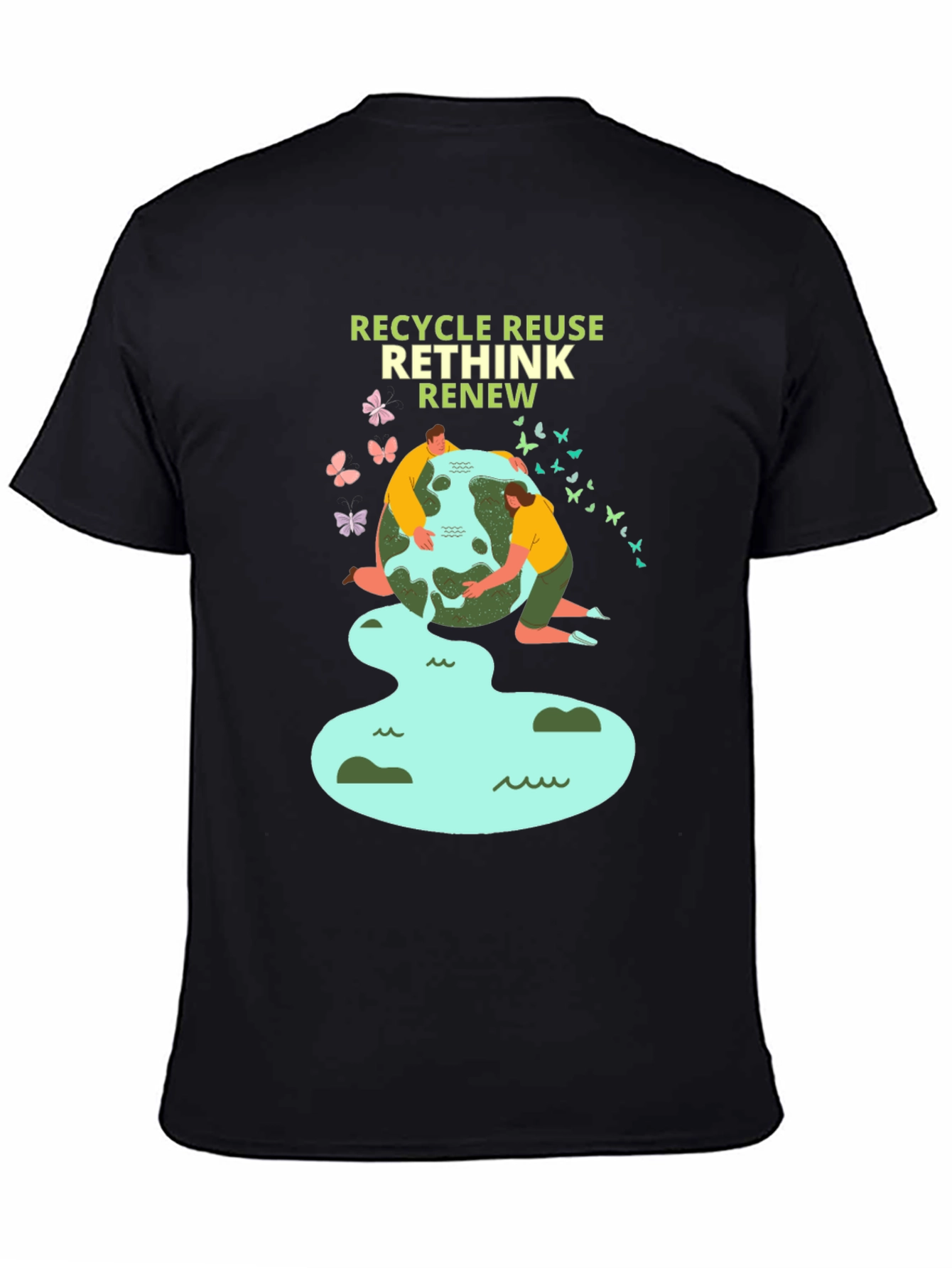 Eco-Friendly Recycle Reuse Rethink Renew T-Shirt