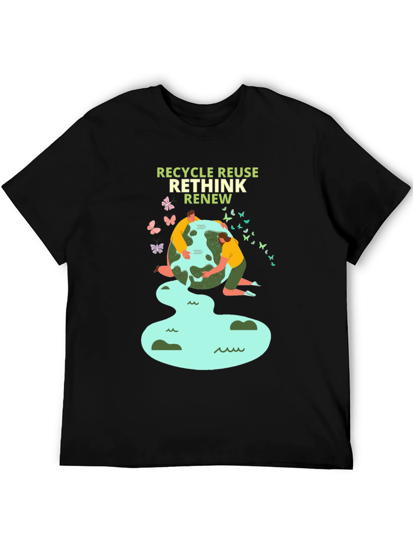Eco-Friendly Recycle Reuse Rethink Renew T-Shirt
