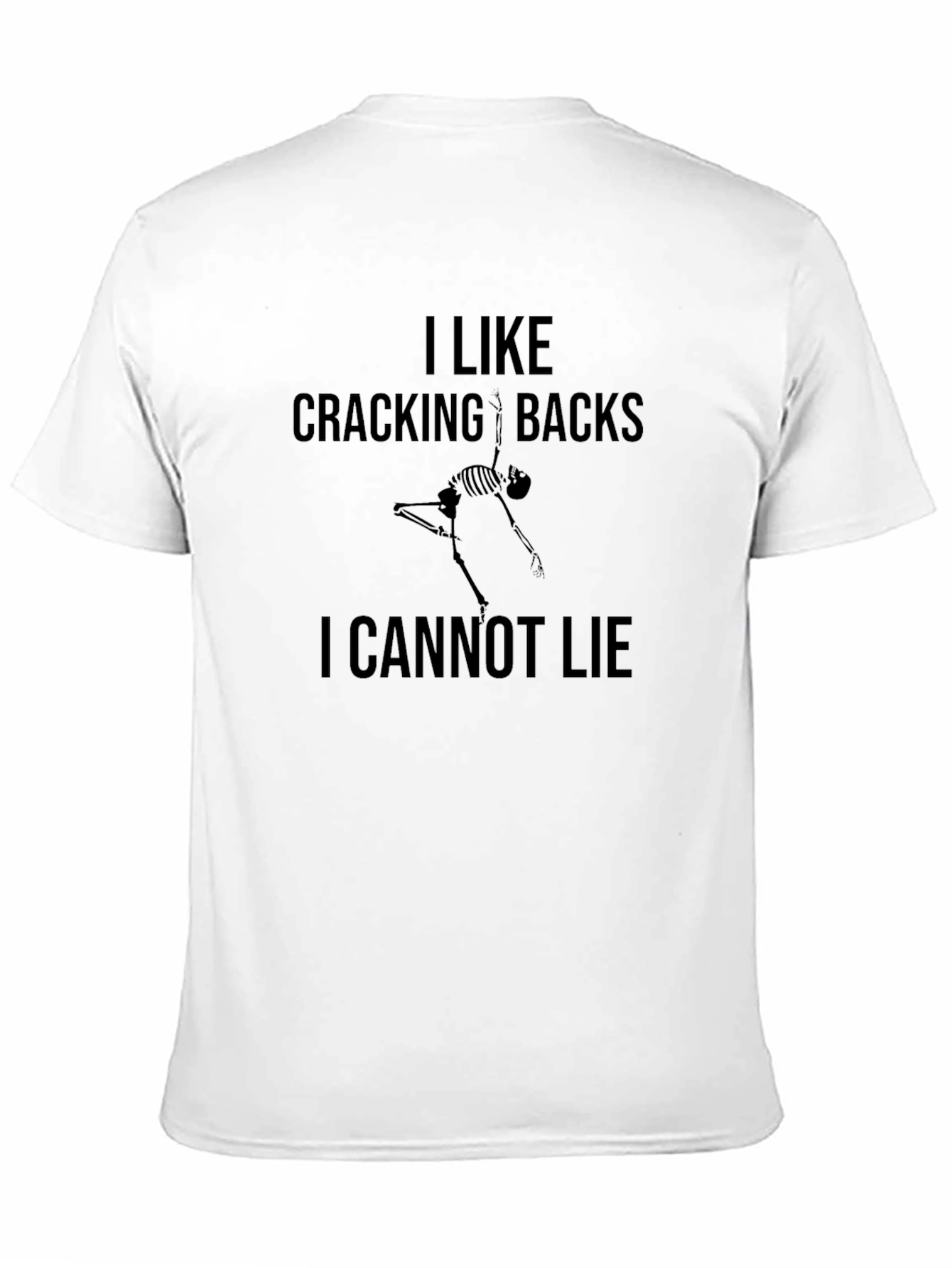 Cracking Backs Skeleton Graphic Tee - Black Cotton