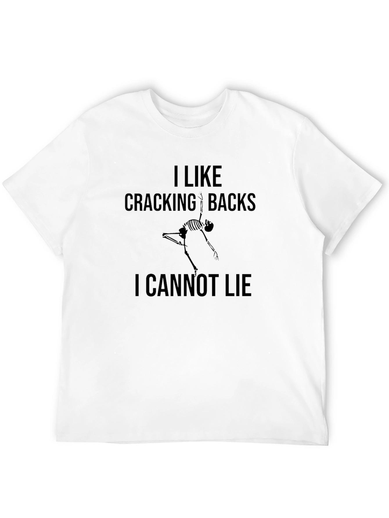Cracking Backs Skeleton Graphic Tee - Black Cotton