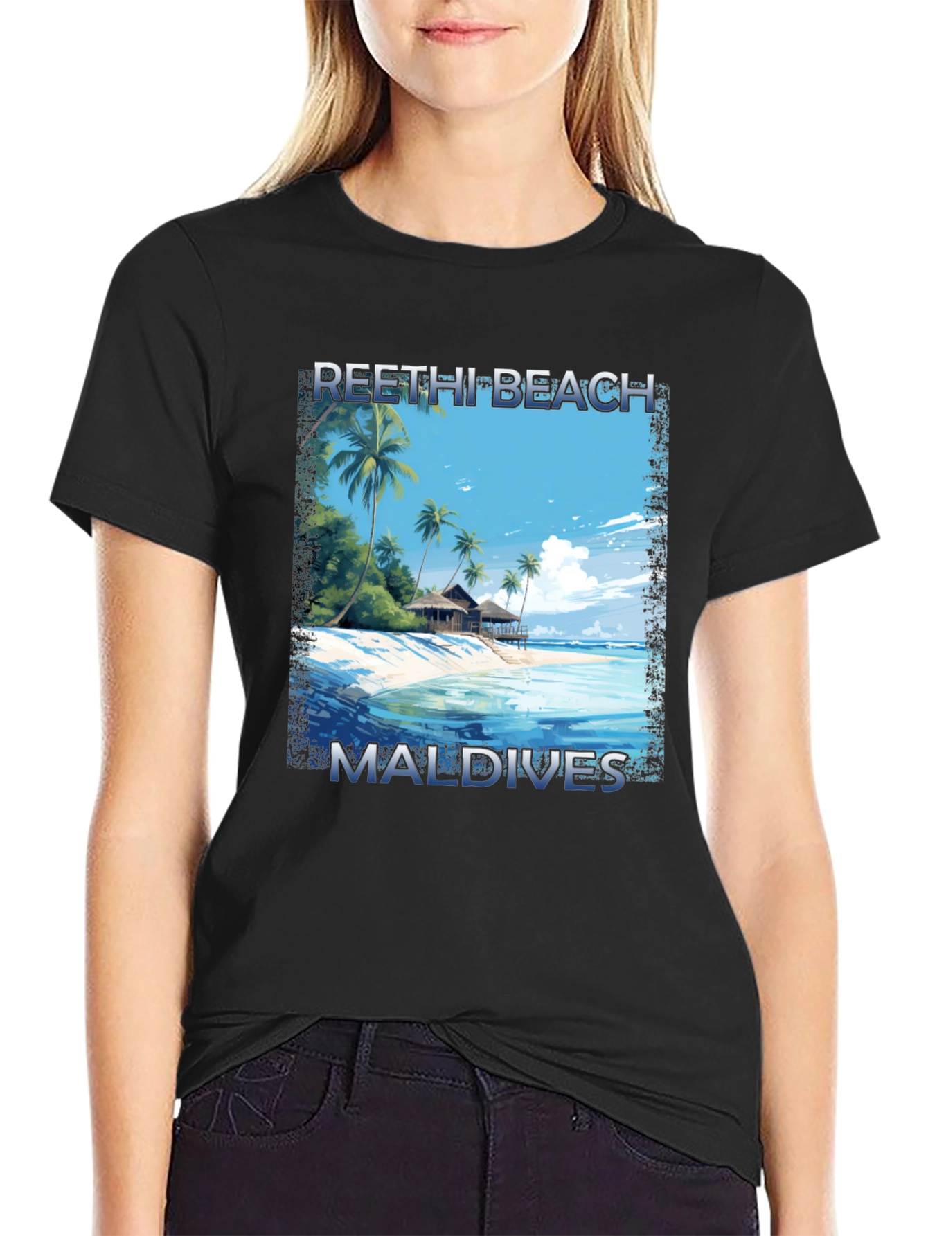 Reethi Beach Maldives Graphic Tee