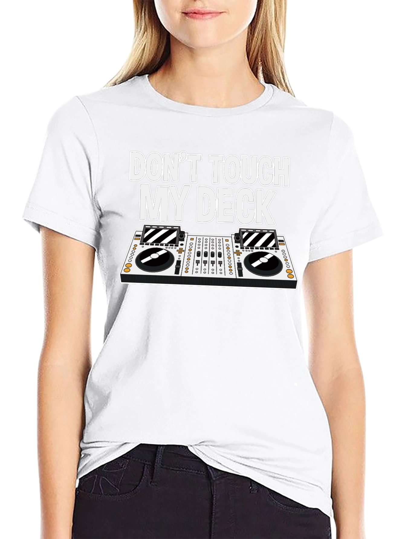 Dont Touch My Deck T-Shirt - DJ Turntable Tee