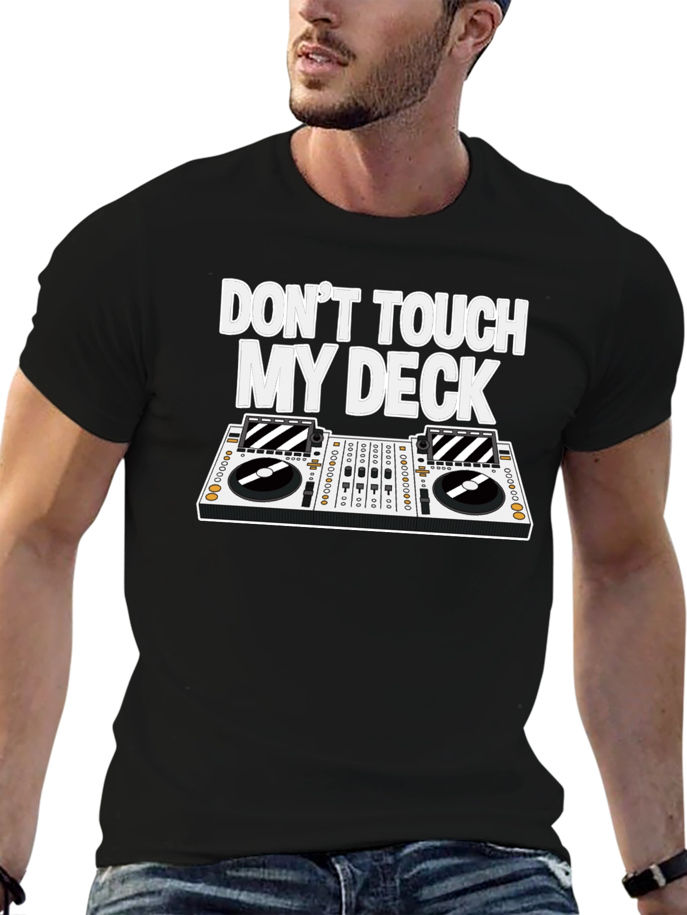 Dont Touch My Deck T-Shirt - DJ Turntable Tee