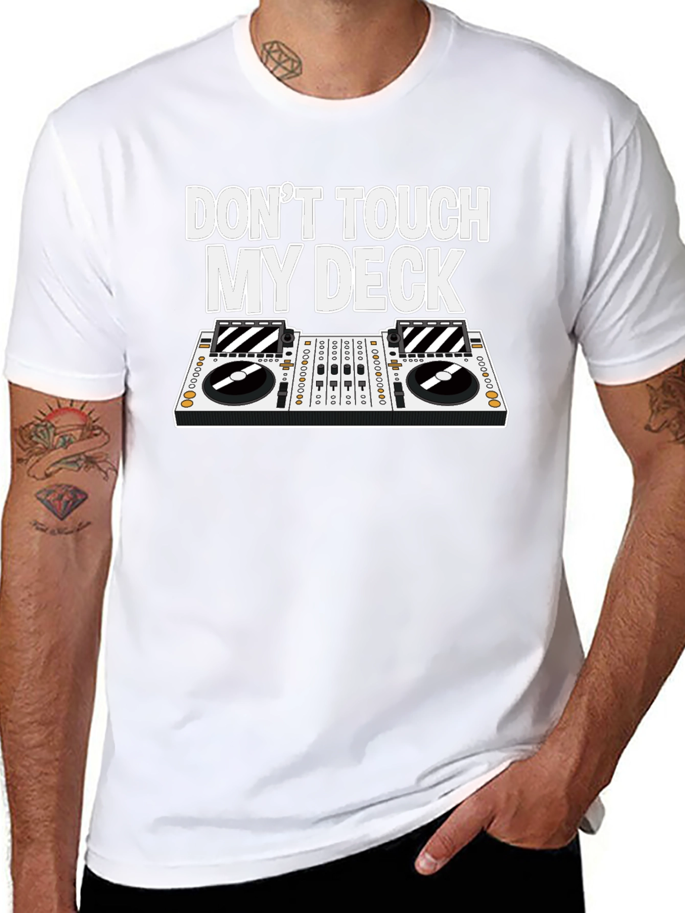 Dont Touch My Deck T-Shirt - DJ Turntable Tee