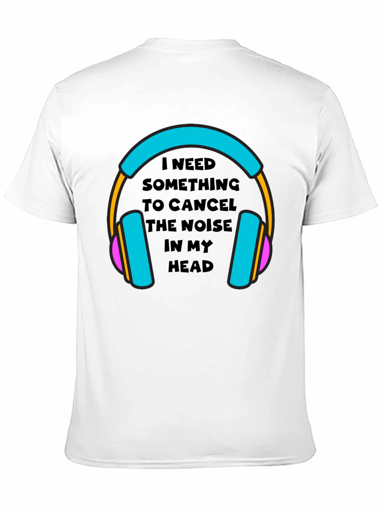 Noise Canceling Headphones Graphic Tee