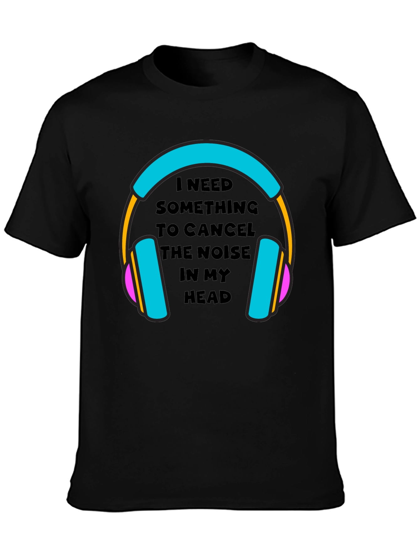 Noise Canceling Headphones Graphic Tee