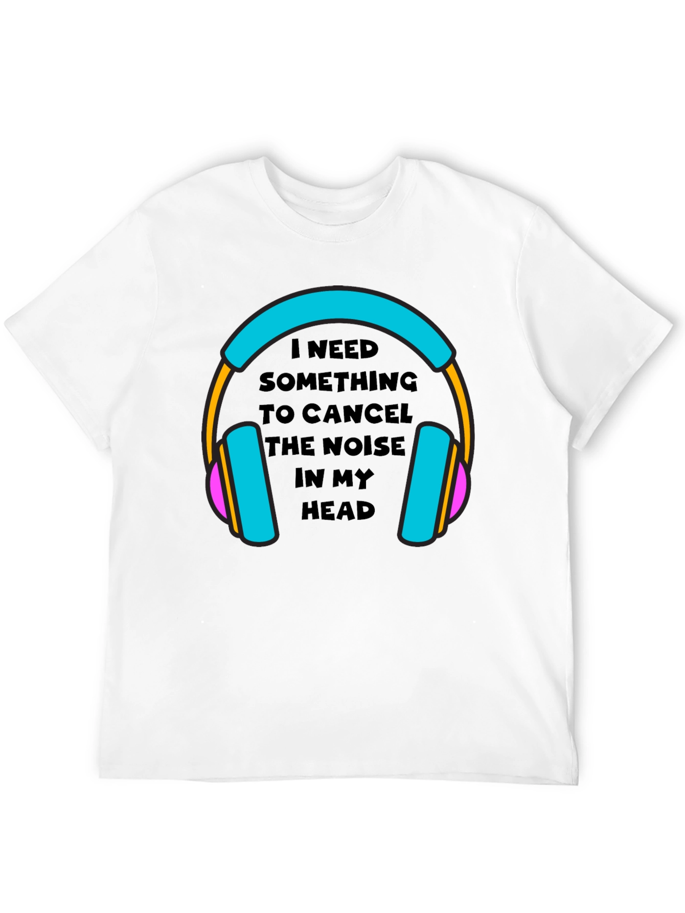 Noise Canceling Headphones Graphic Tee