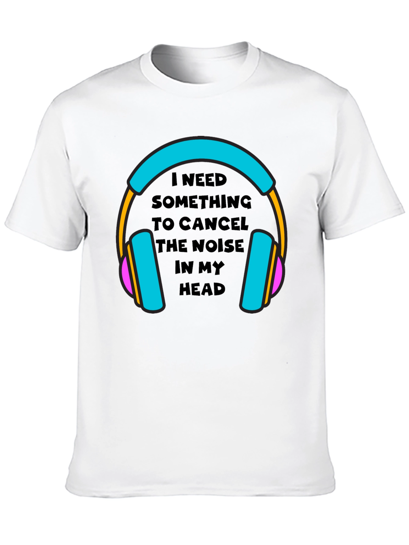 Noise Canceling Headphones Graphic Tee