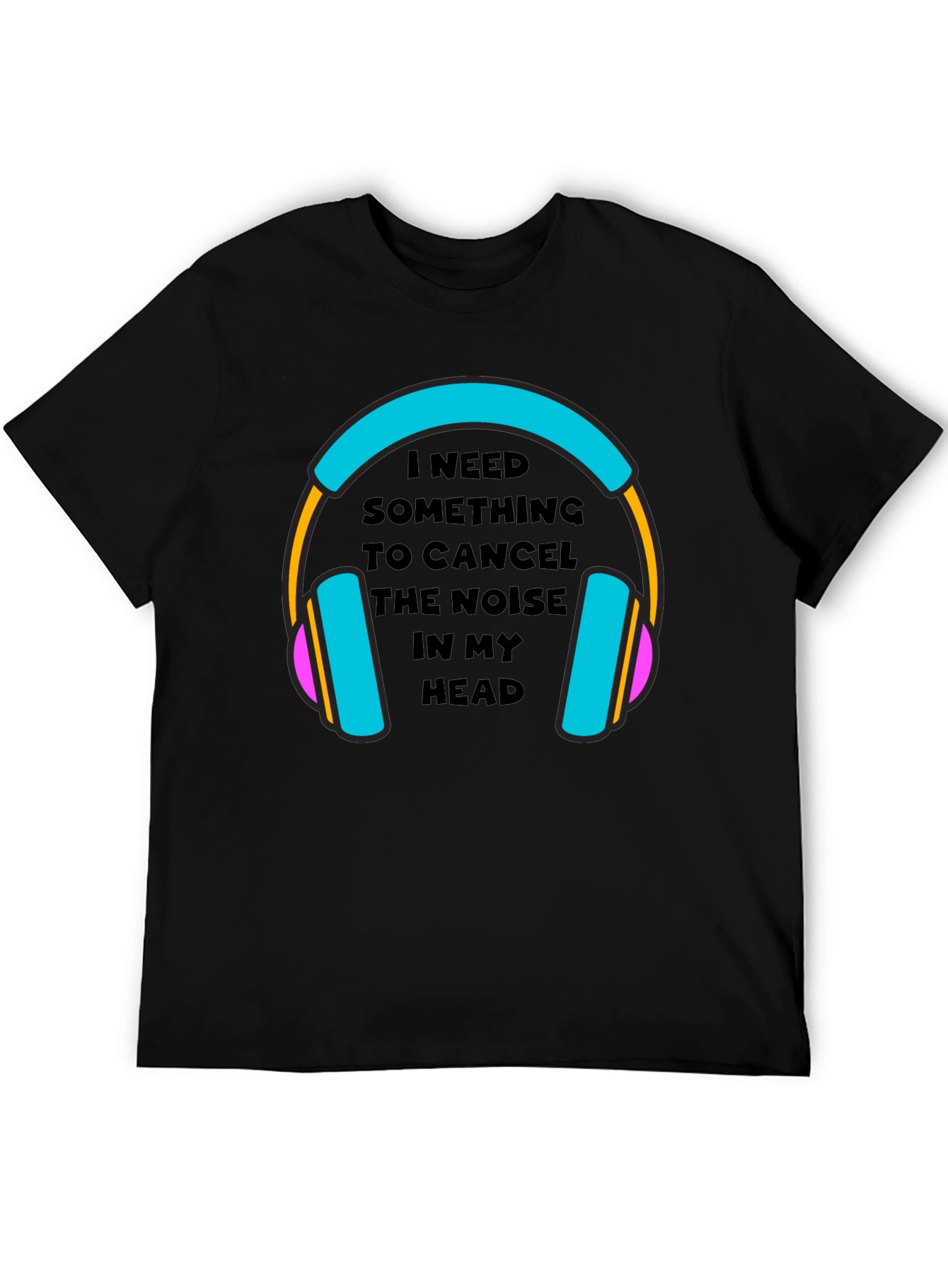 Noise Canceling Headphones Graphic Tee