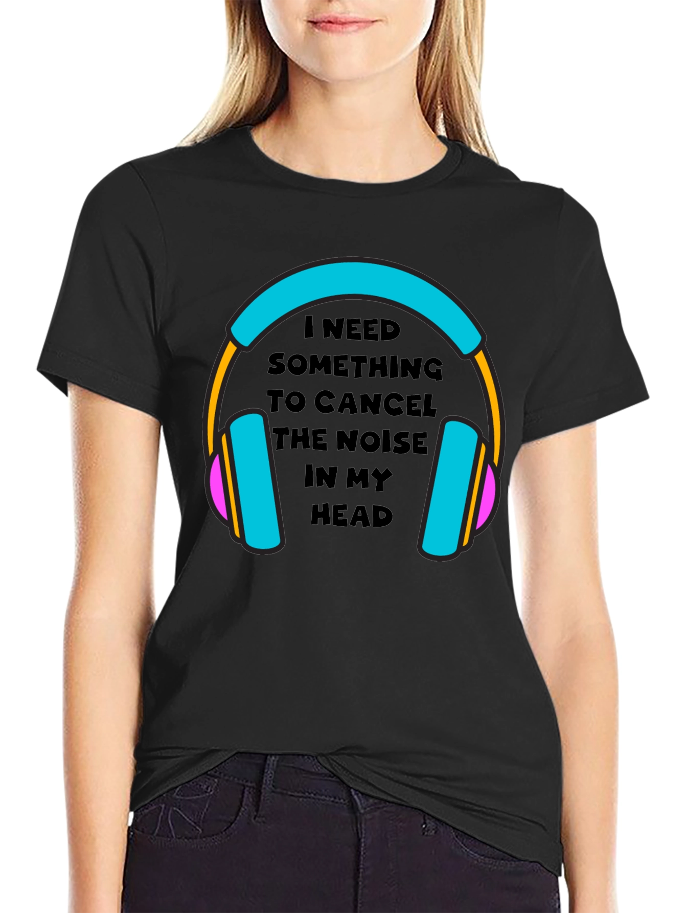 Noise Canceling Headphones Graphic Tee