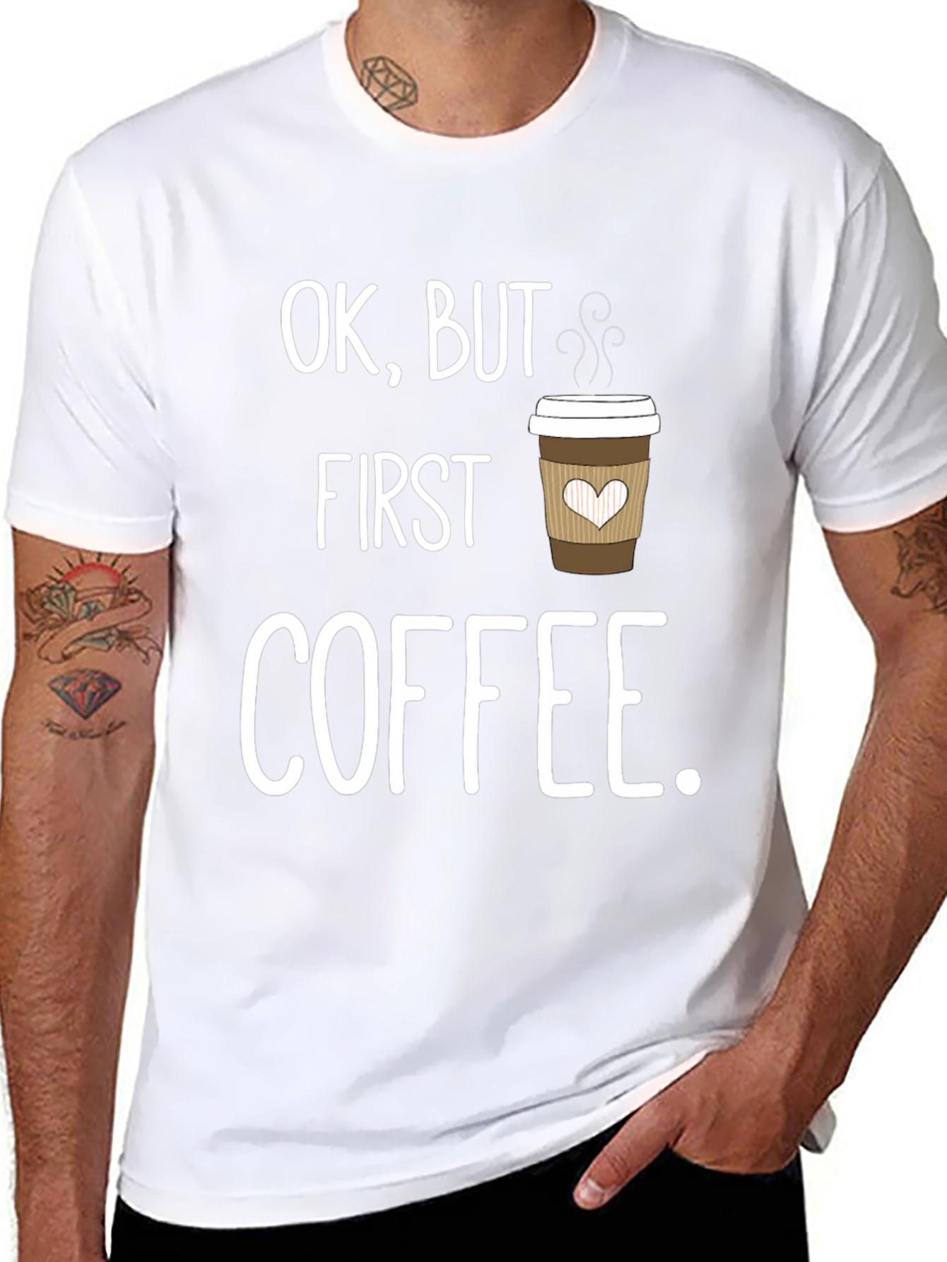 Ok But First Coffee Graphic Tee - Unisex T-Shirt
