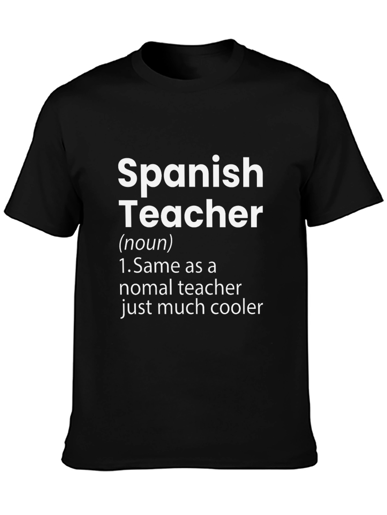 Cool Spanish Teacher Definition T-Shirt