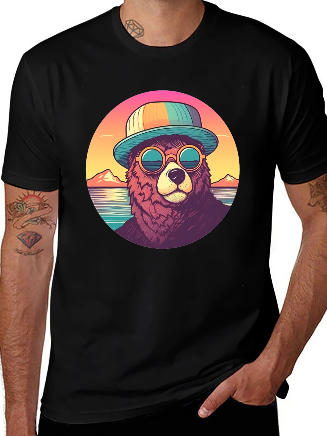 Cool Bear Graphic Tee - Summer Vibes T-Shirt