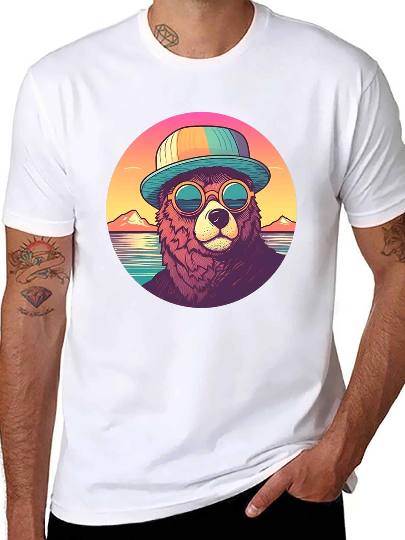 Cool Bear Graphic Tee - Summer Vibes T-Shirt
