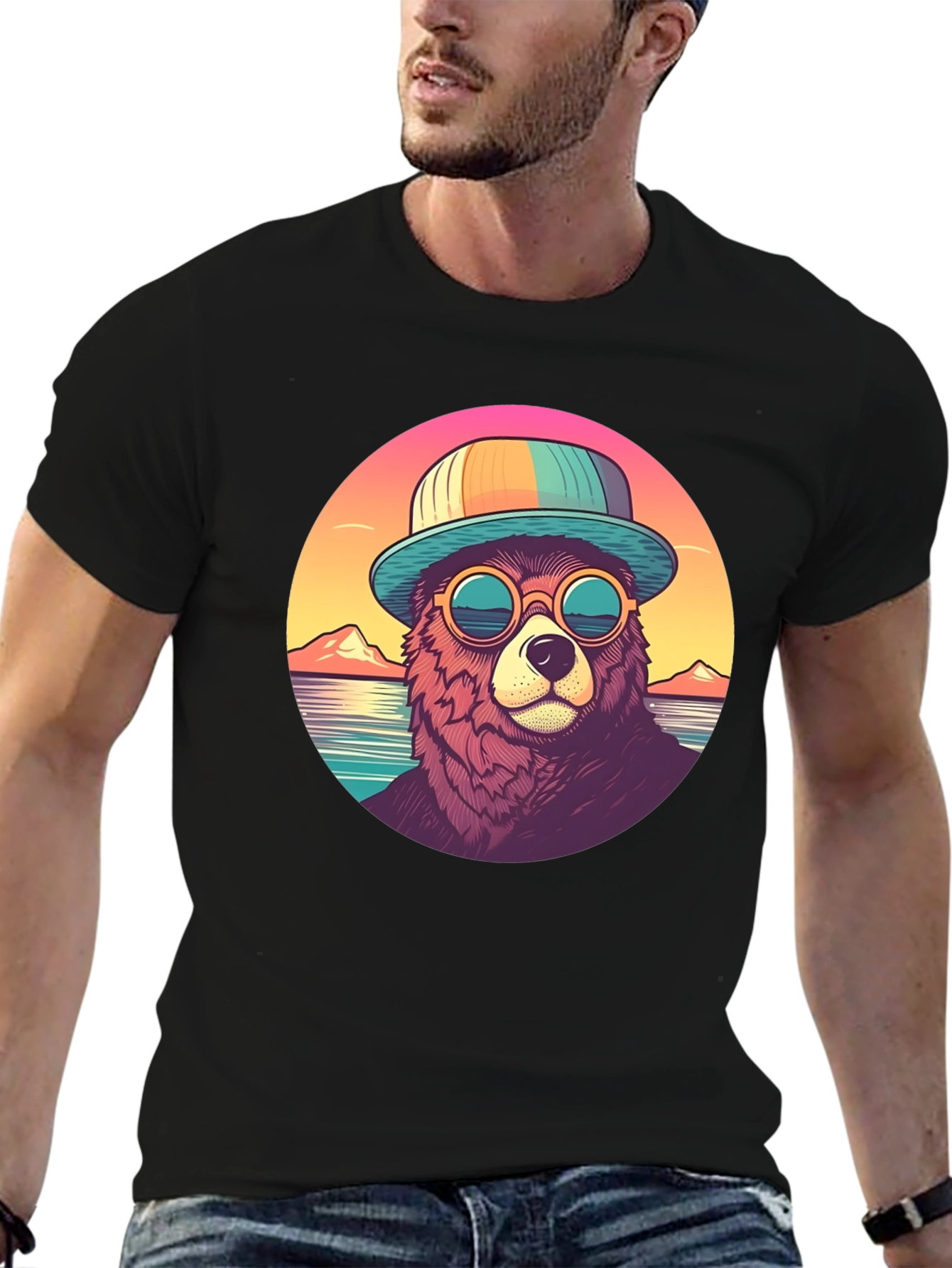 Cool Bear Graphic Tee - Summer Vibes T-Shirt