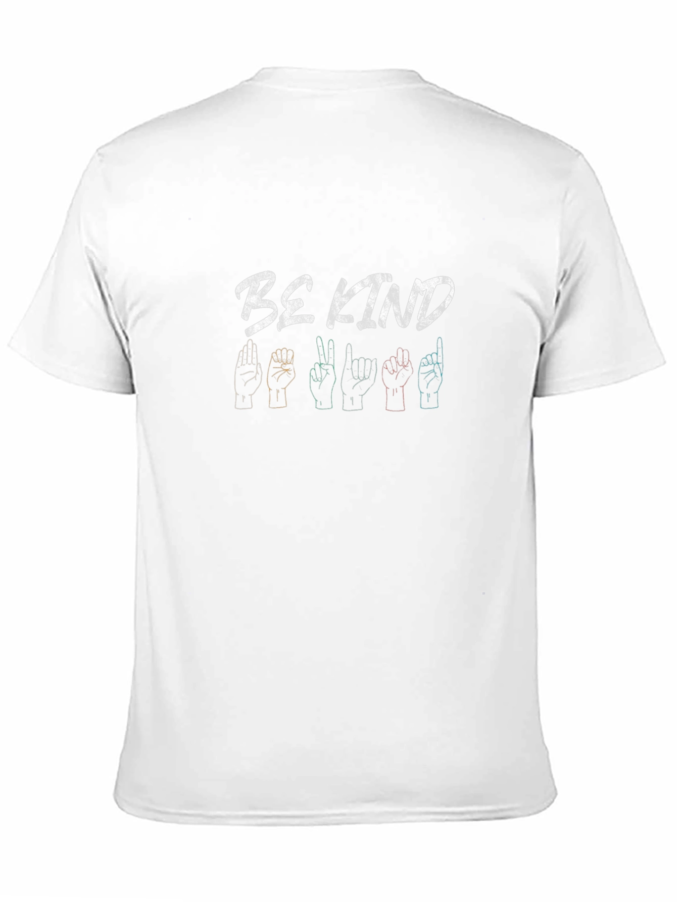Be Kind Sign Language Graphic Tee - Black