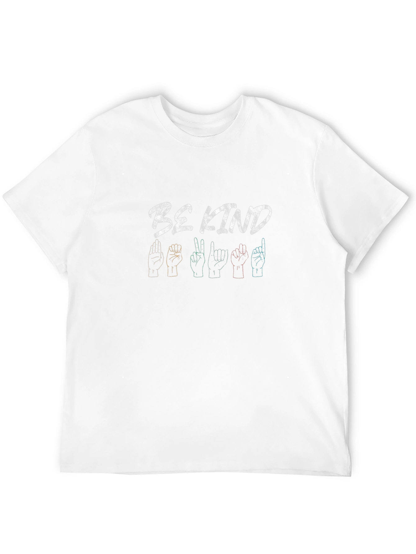 Be Kind Sign Language Graphic Tee - Black