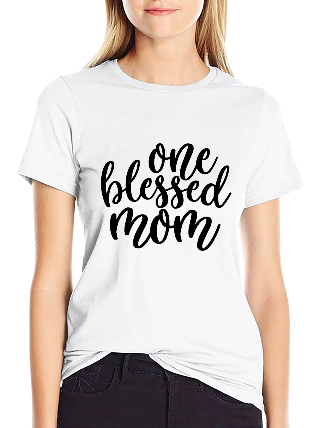 Blessed Mom Graphic Tee - Stylish Comfort